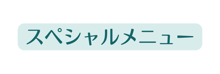 スペシャルメニュー